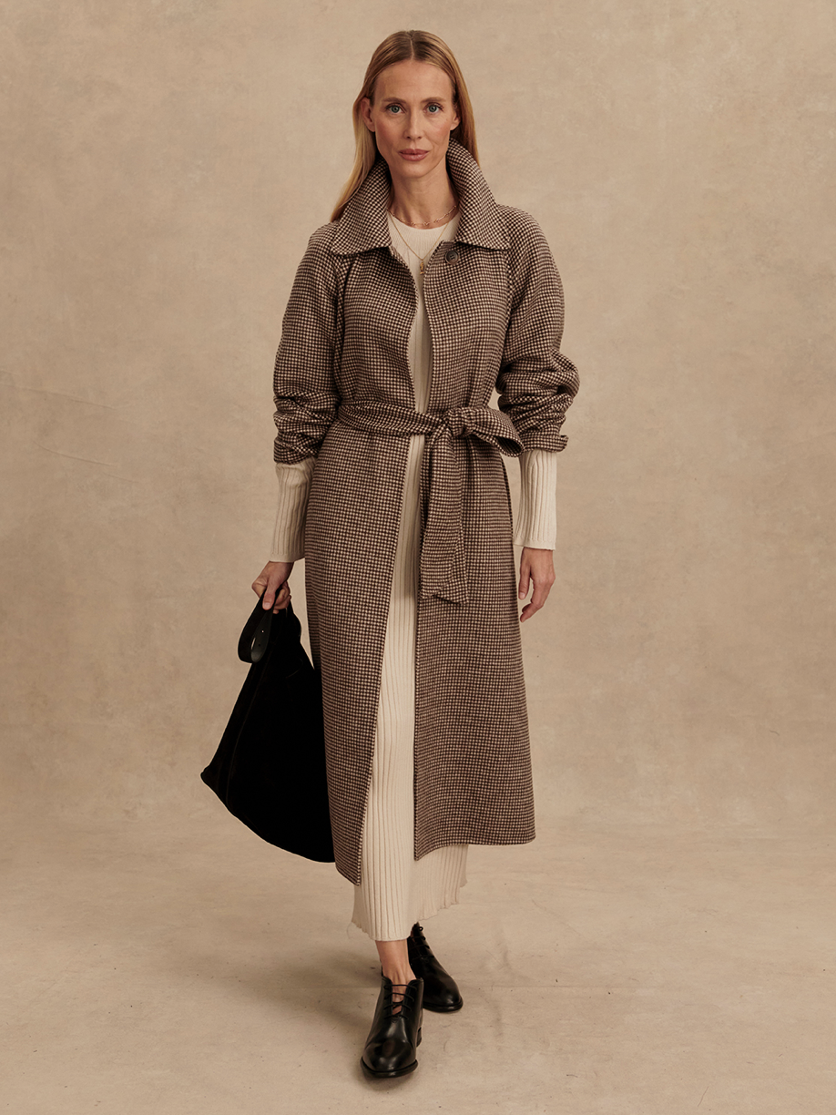 TOMLINSON TRENCH TAUPE / SAND / PUPPYTOOTH