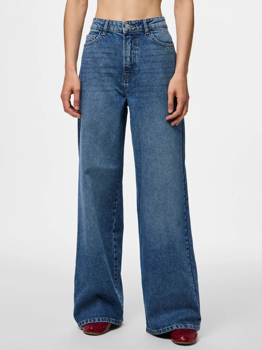 ELMA HW WIDE JEANS MEDIUM BLUE