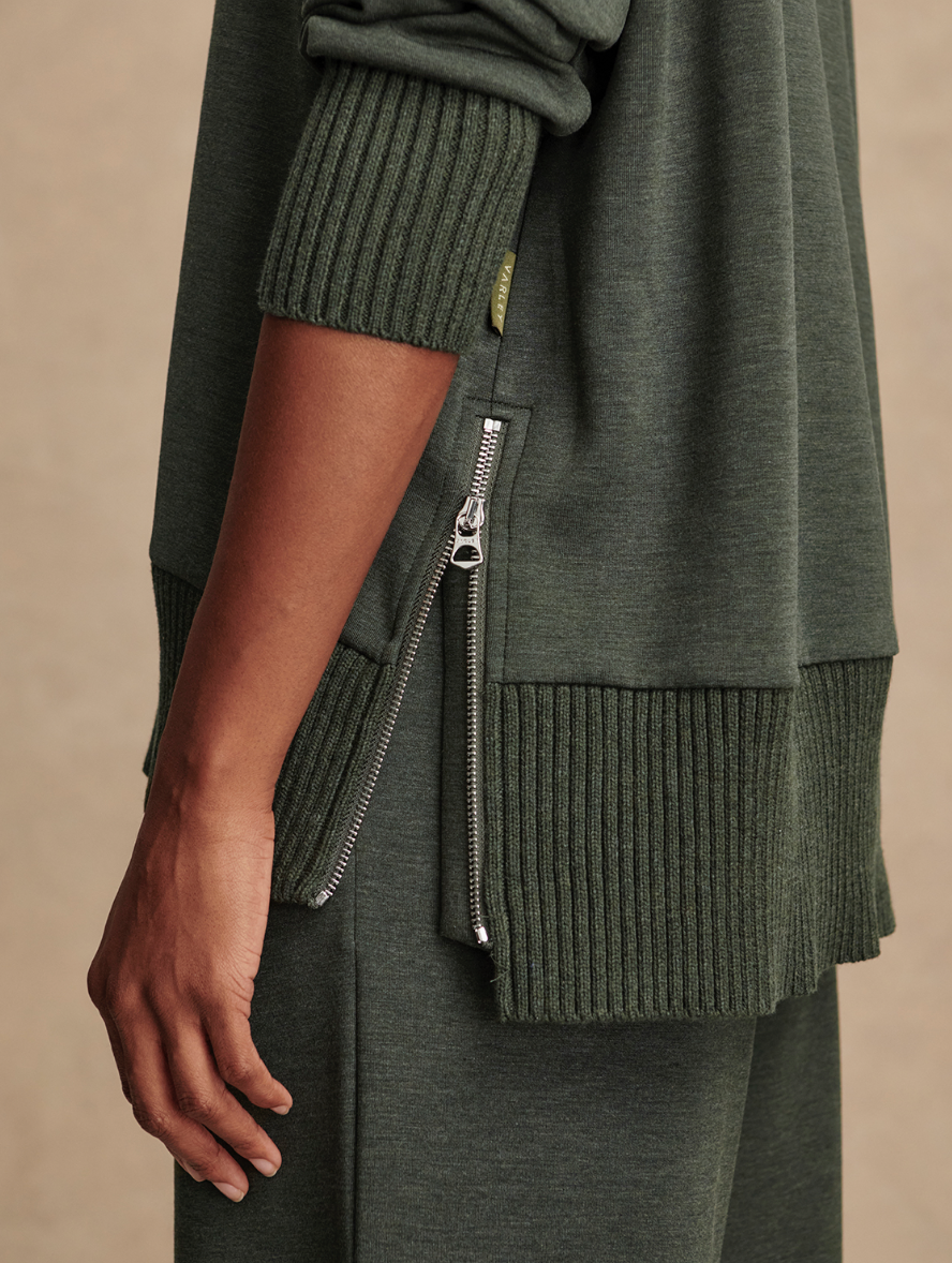 BARKER DOUBLESOFT SWEAT OLIVE MARL