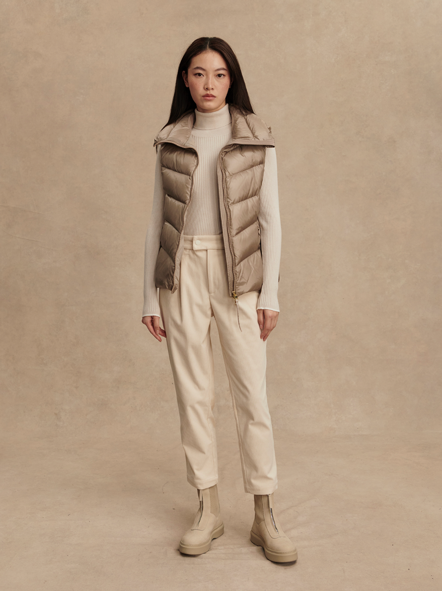 BEXTOR DOWN GILET SIMPLY TAUPE