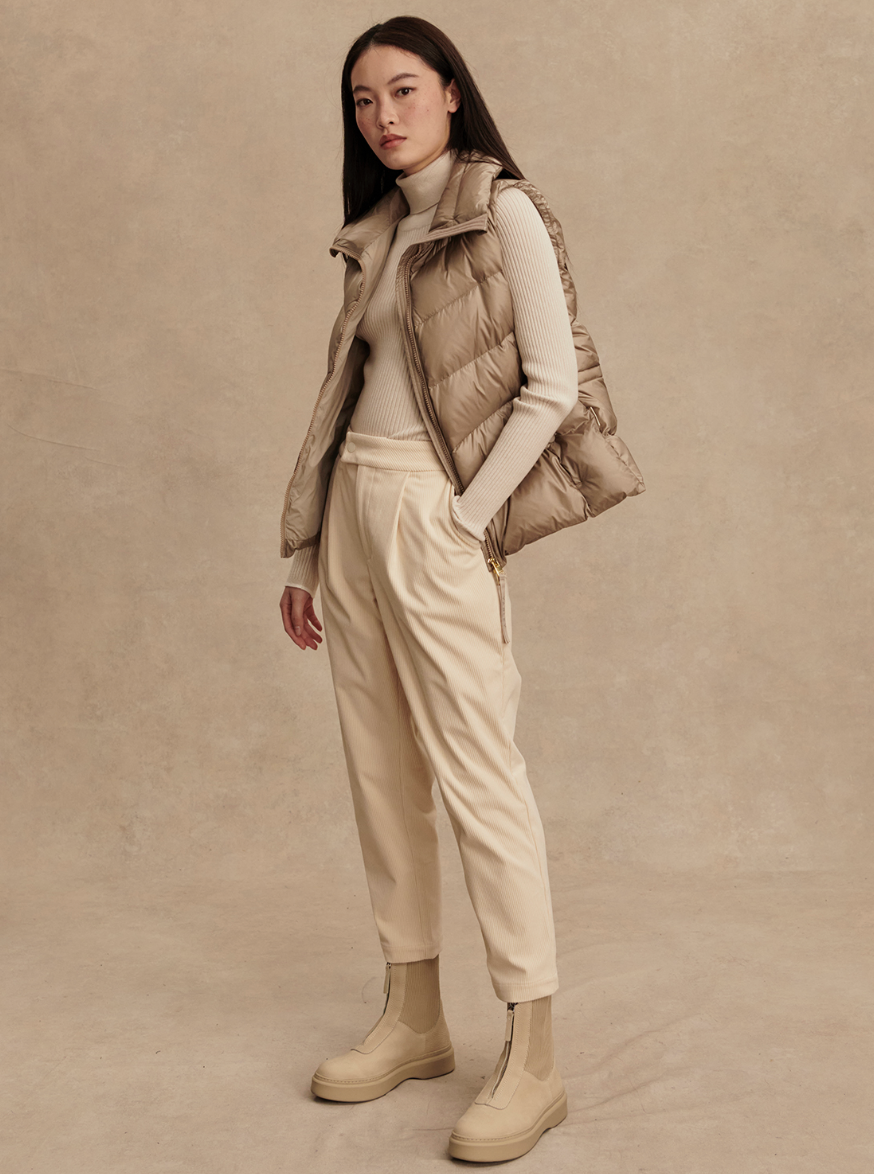 BEXTOR DOWN GILET SIMPLY TAUPE