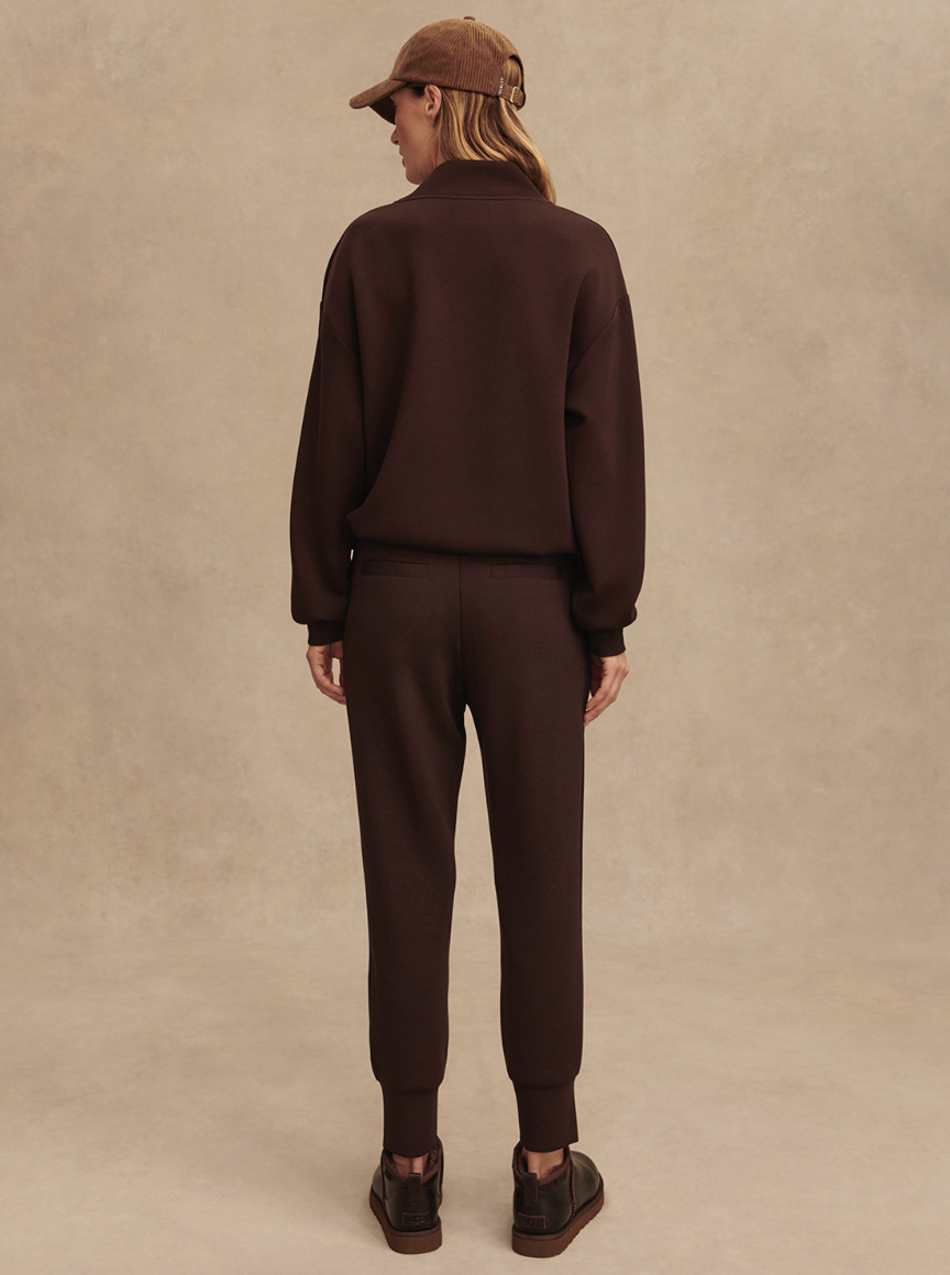 SLIM CUFF PANT DOUBLESOFT COFFEE BEAN 25"