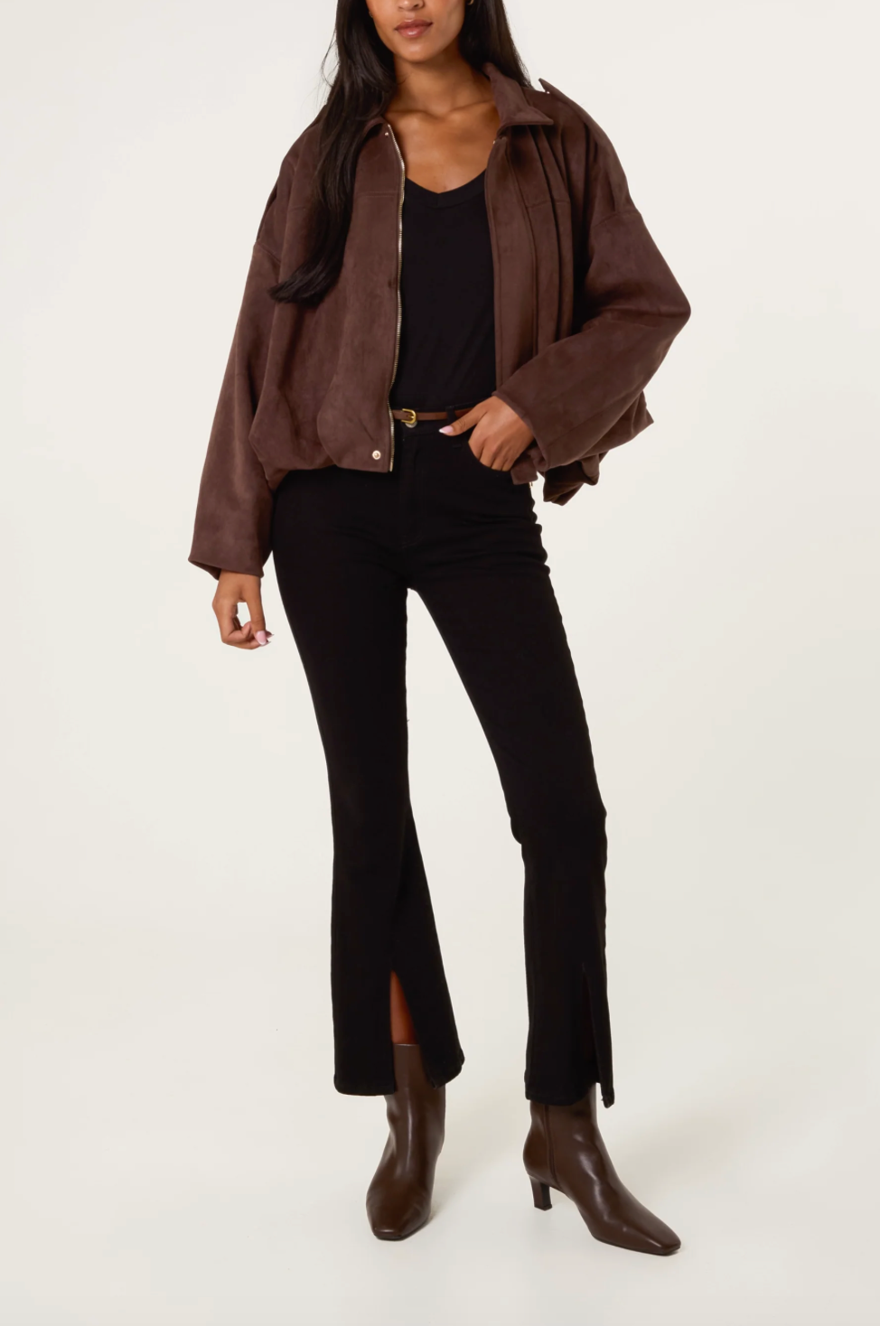 PUFFBALL BOMBER CHOCOLATE