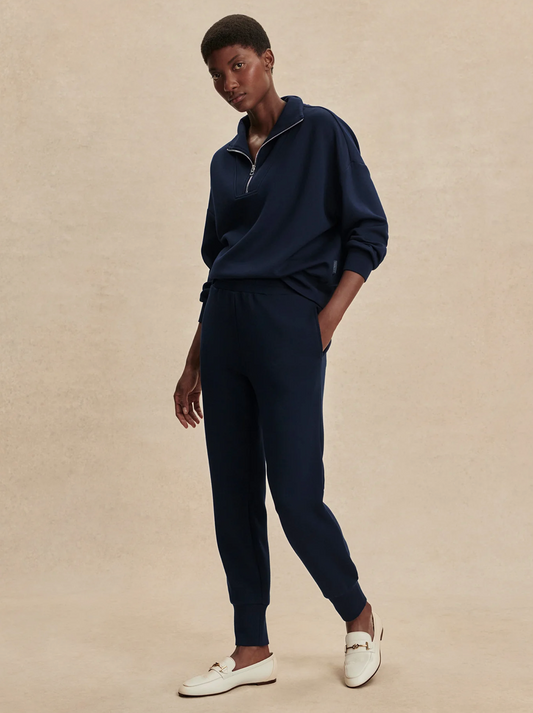 SLIM CUFF PANT DOUBLESOFT NAVY 27.5"