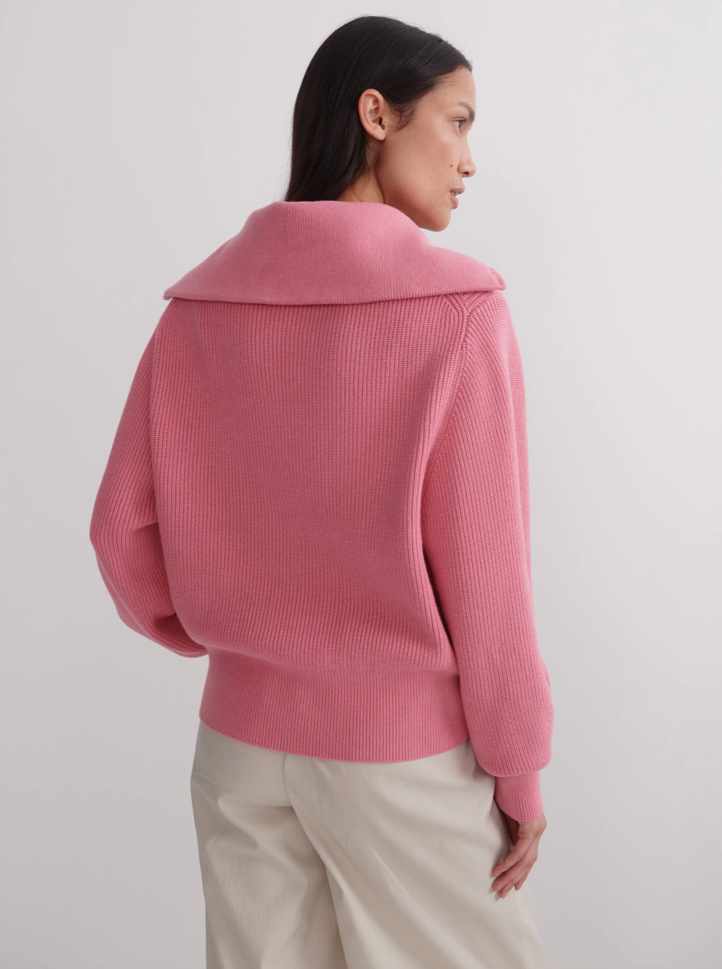 ENRICO KNIT JACKET SEA PINK