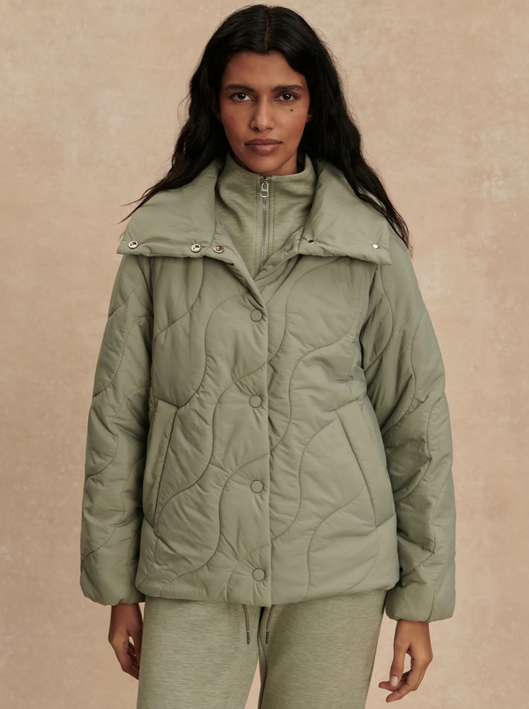 FABIA QUILTED JACKET SHADOW