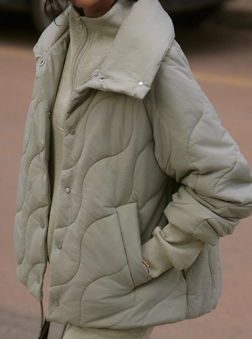 FABIA QUILTED JACKET SHADOW