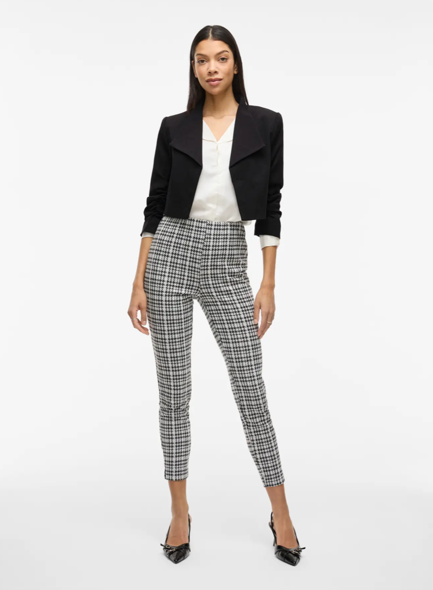 HER CROPPED BLAZER BLACK