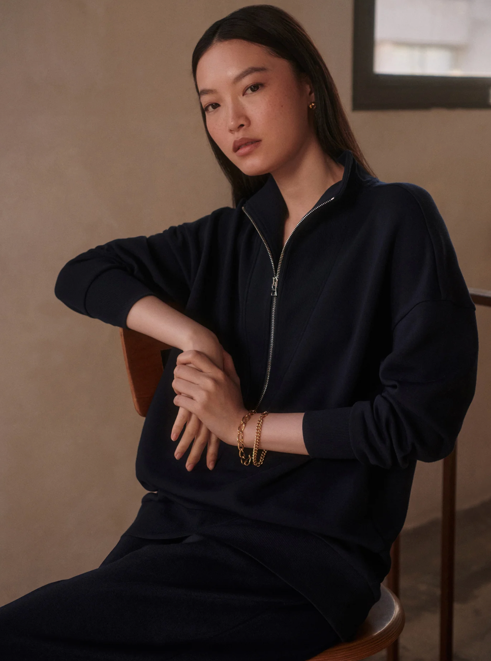 MASIE ZIP NAVY
