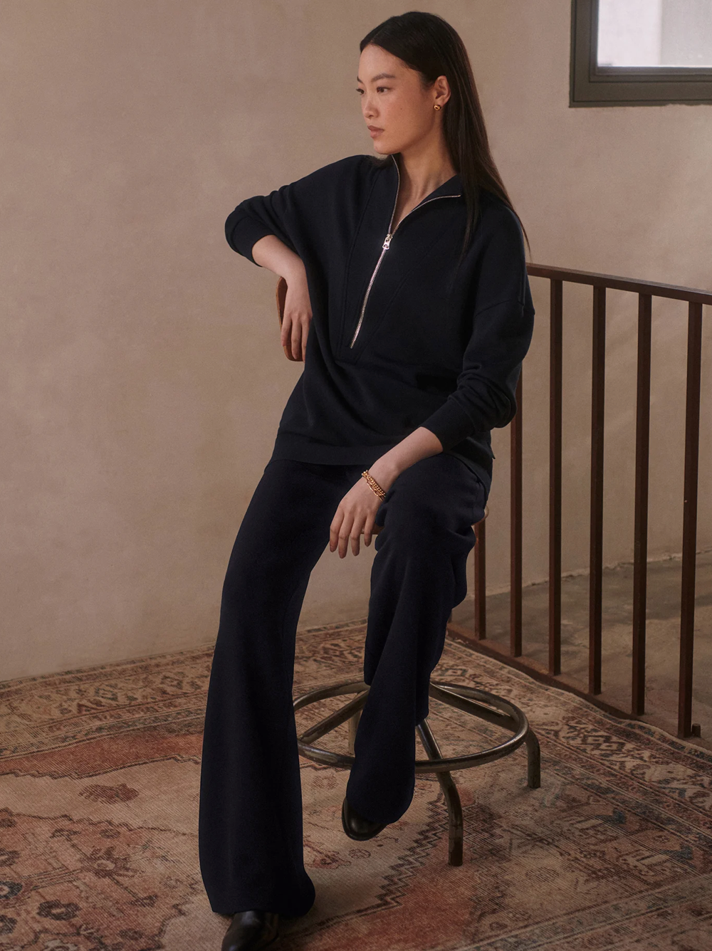 MASIE ZIP NAVY