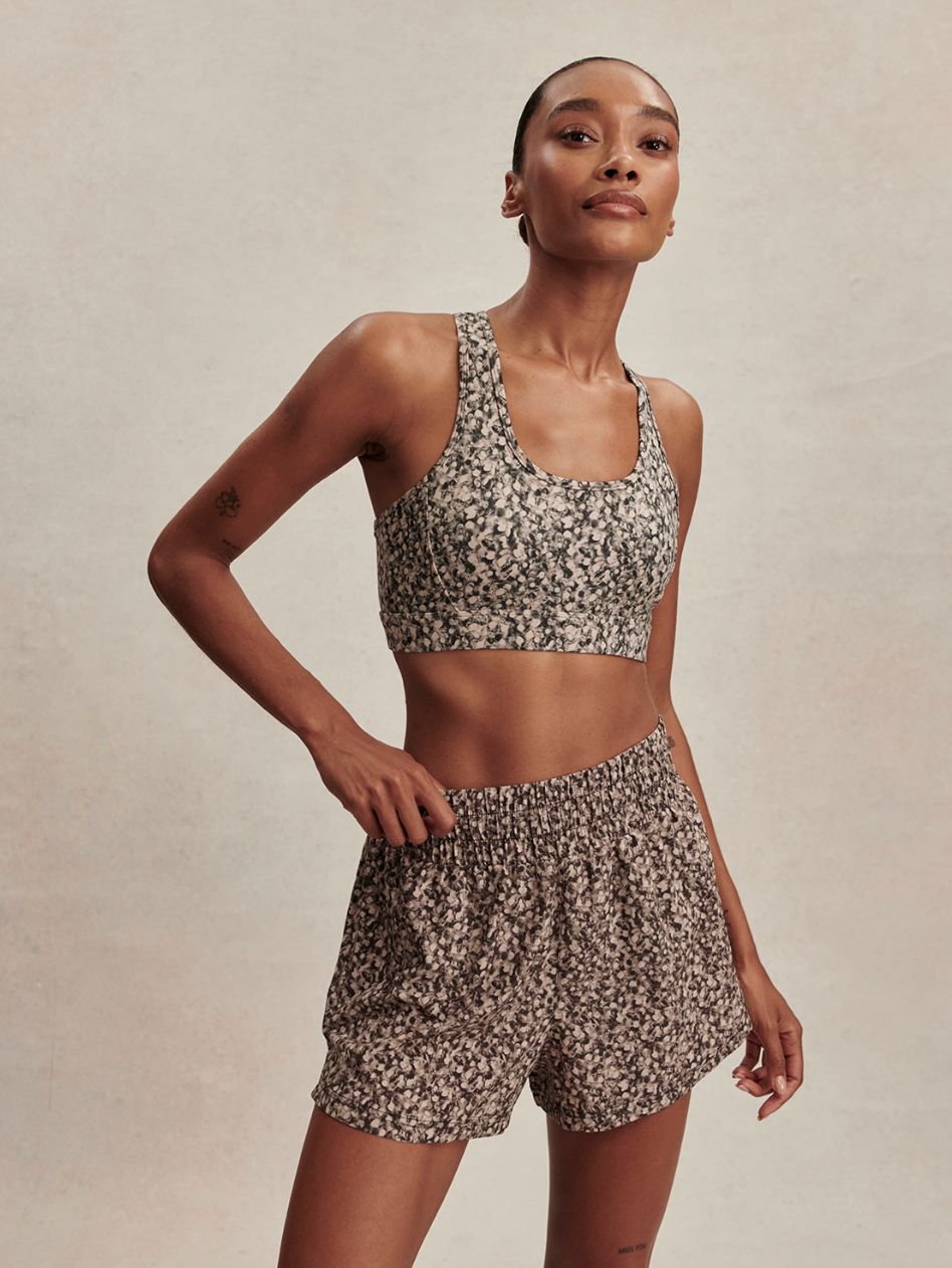 KALLIN RUNNING SHORTS 3" DAPPLED FLORAL DAFL