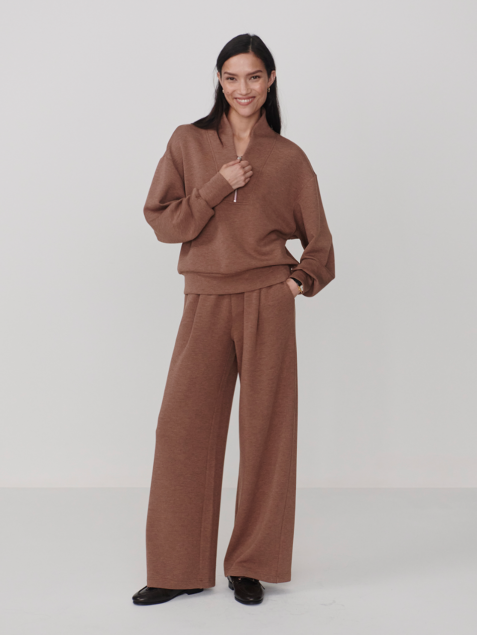 THE EXTRA WIDE LEG PANT 29.5" GOLDEN BRONZE MARL