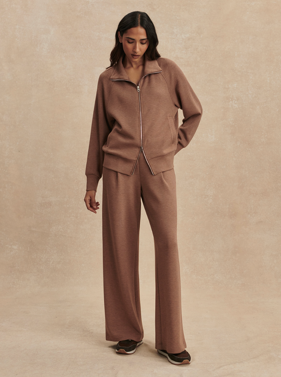 TYDE ZIP THROUGH GOLDEN BRONZE MARL