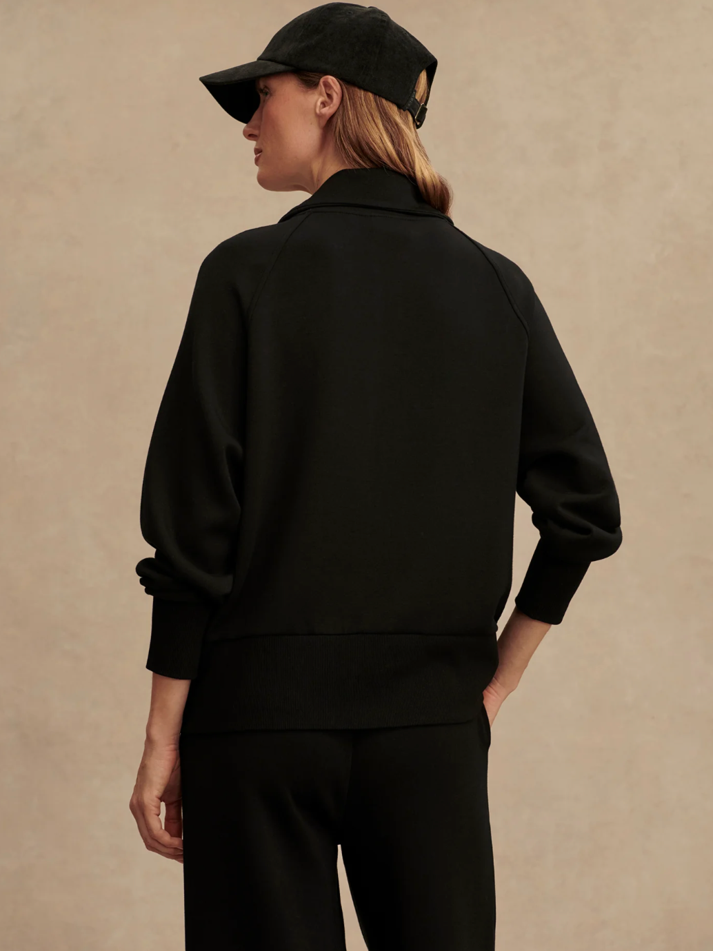 ROXBURY ZIP THROUGH BLACK