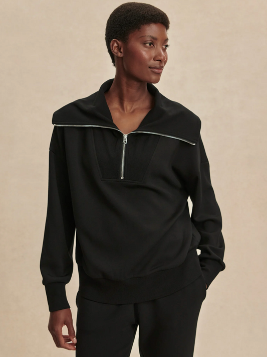 CATHERINE 1/2 ZIP BLACK