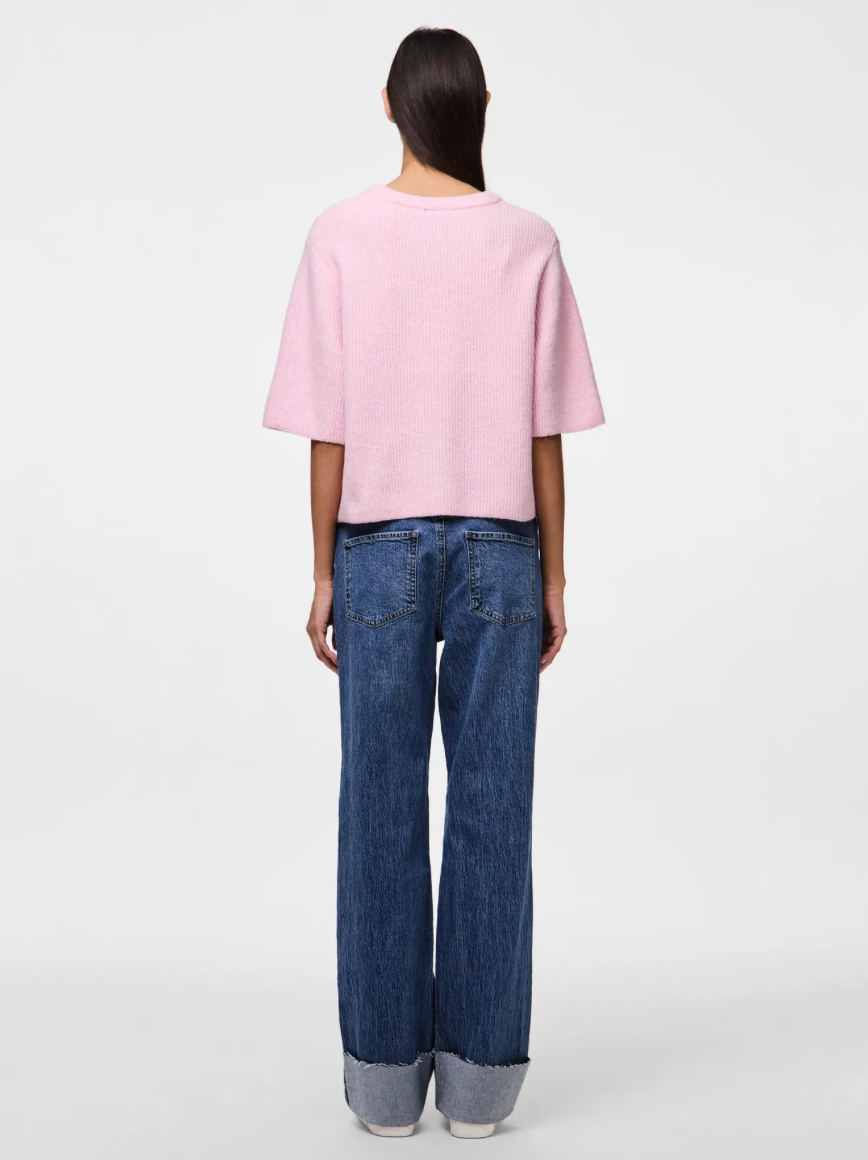 SILLY O NECK T-SHIRT ROSEATE SPOONBILL