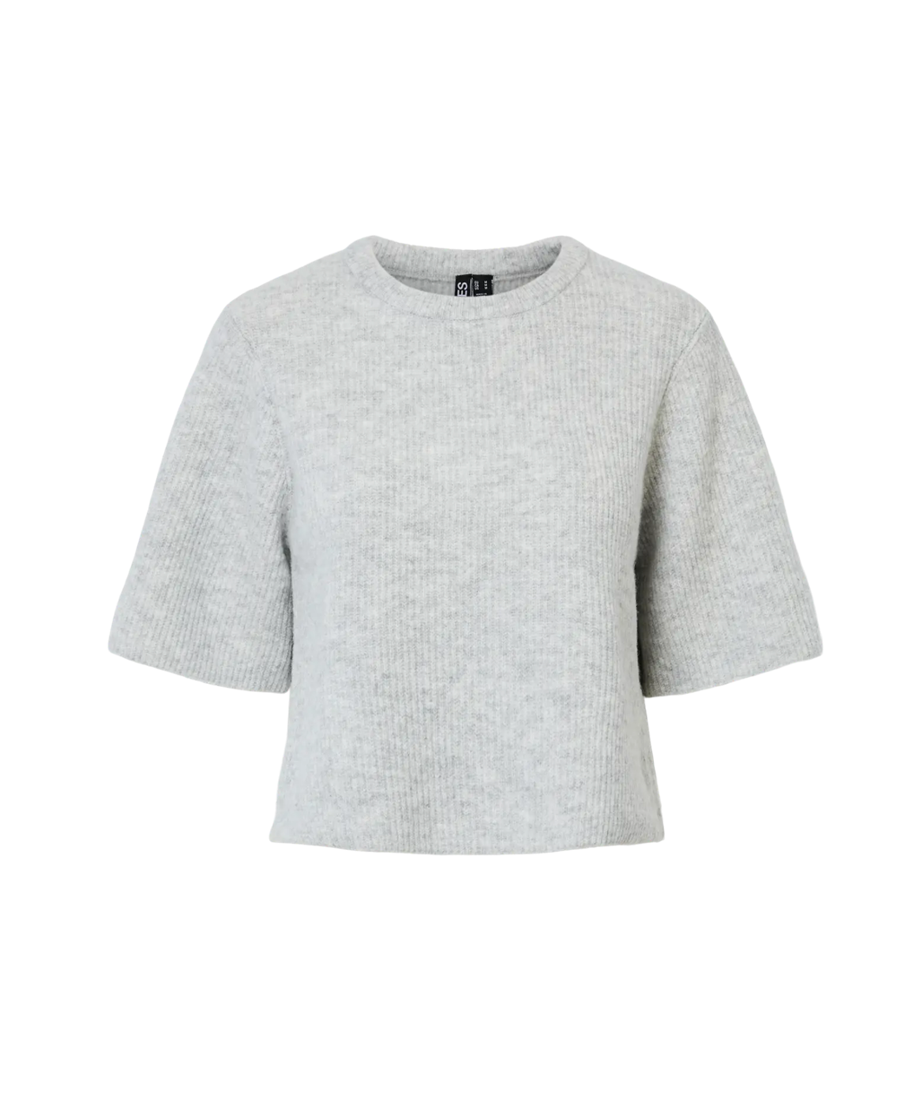 SILLY O NECK T-SHIRT LIGHT GREY