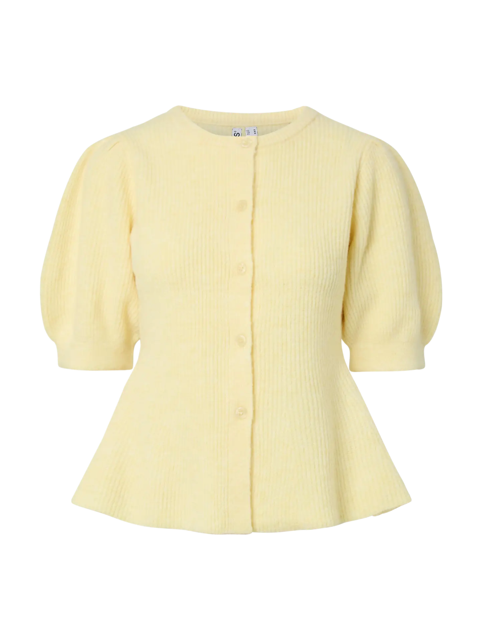 SILLY PUFF SLEEVE CARDIGAN BANANA SS