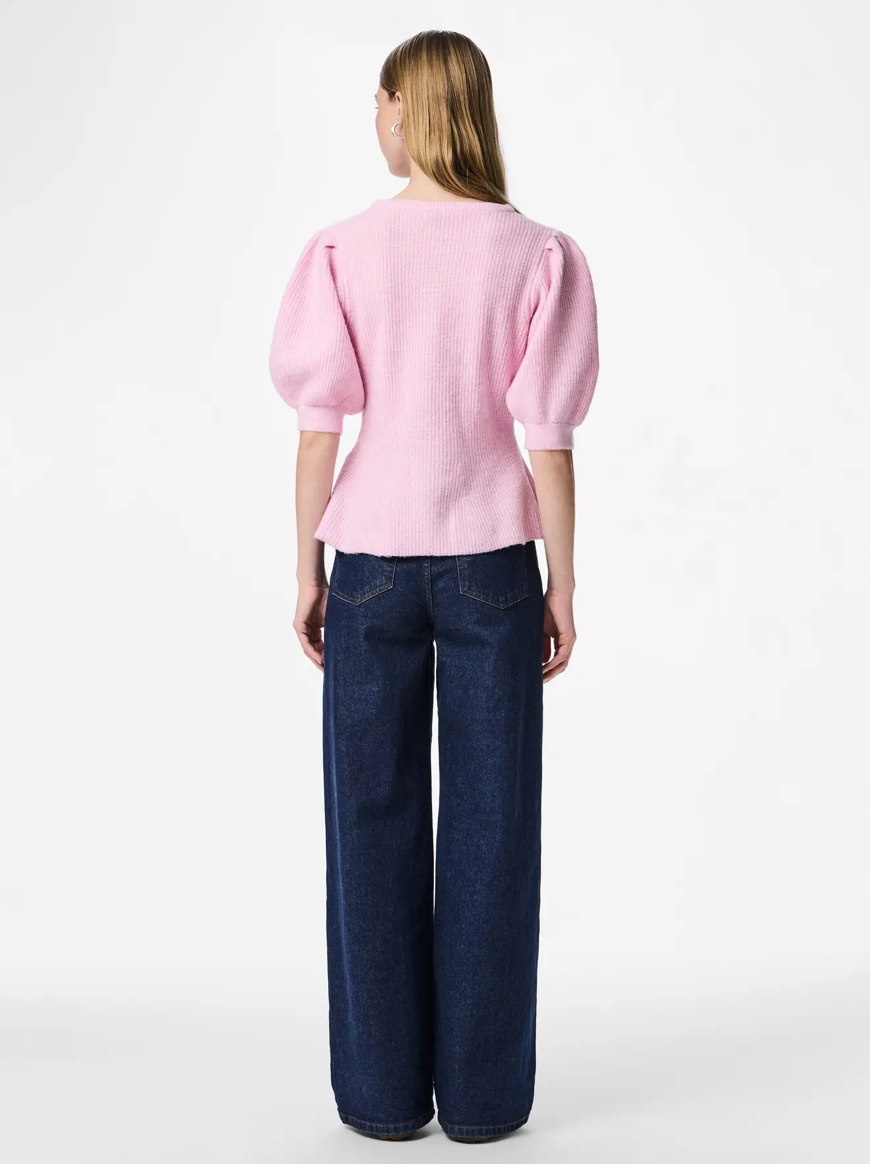 SILLY PUFF SLEEVE CARDIGAN ROSE SS