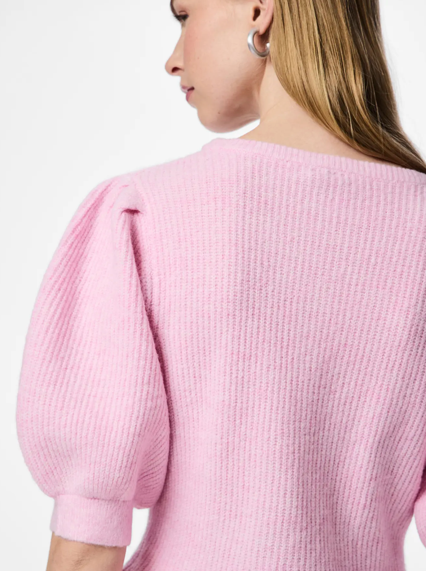 SILLY PUFF SLEEVE CARDIGAN ROSE SS