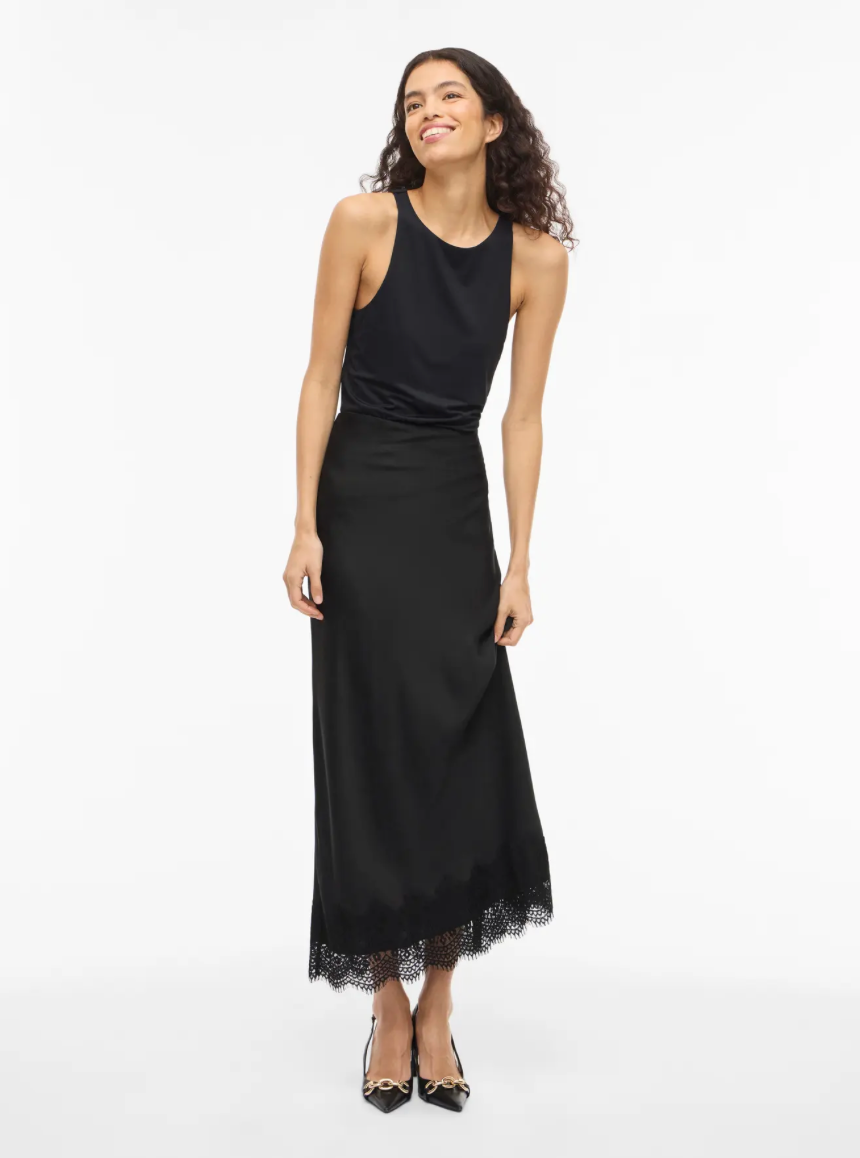 ELLETTE SKIRT LACE BLACK