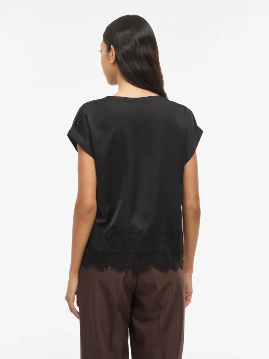 ELLETTE TOP LACE BLACK