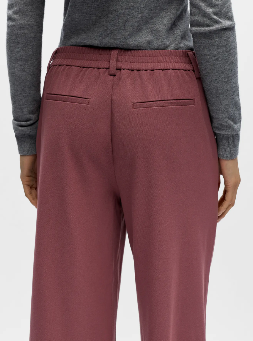 LISA WIDE LEG PANT ROSE BROWN