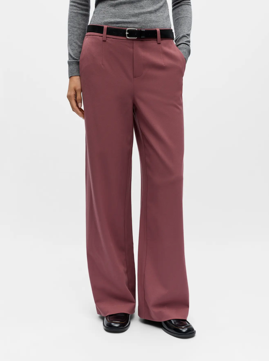 LISA WIDE LEG PANT ROSE BROWN