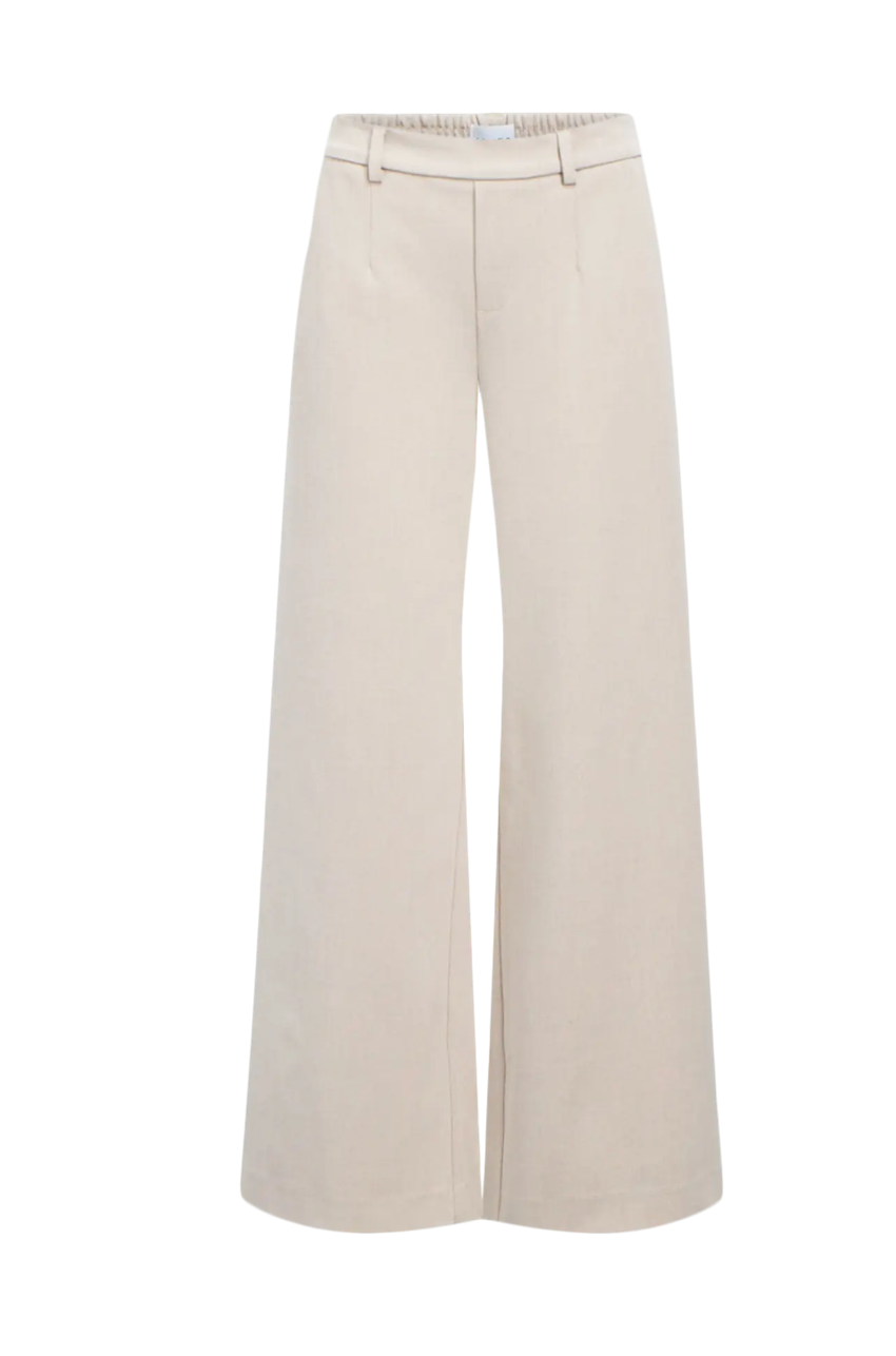 LISA WIDE LEG PANT HUMUS MELANGE