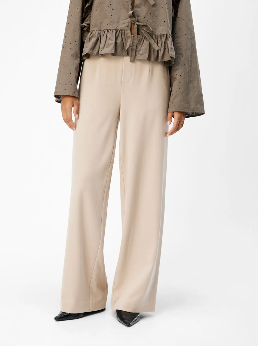 LISA WIDE LEG PANT HUMUS SOLID COL