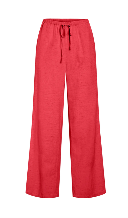 PRISILLA WIDE PANT HIBISCUS