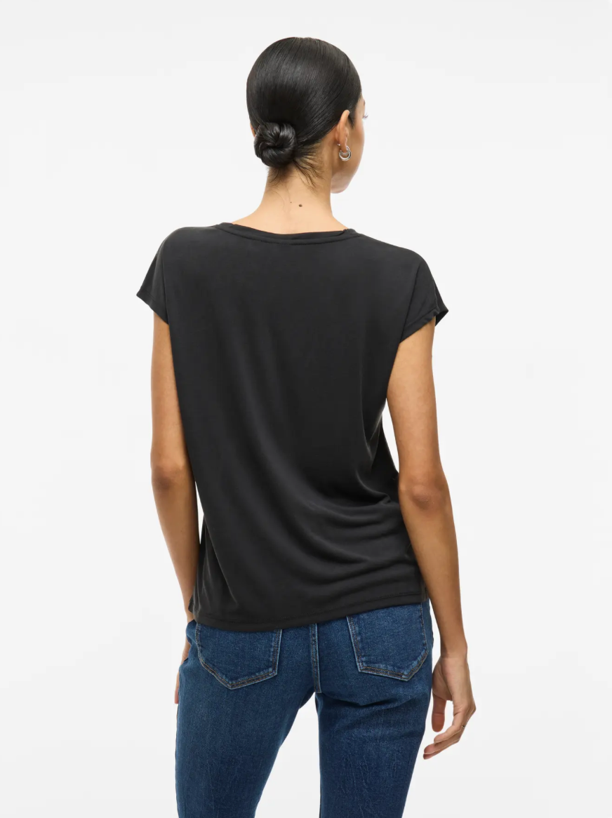 MODALA V NECK BLACK