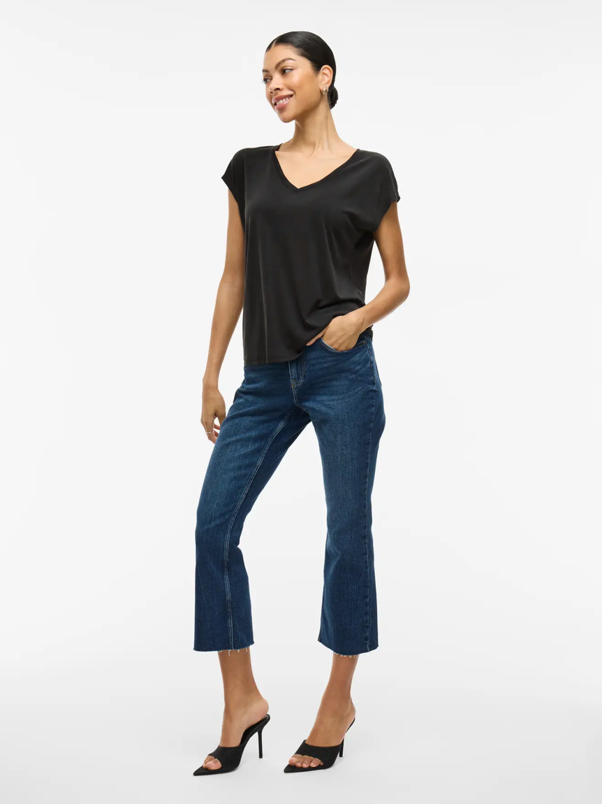MODALA V NECK BLACK