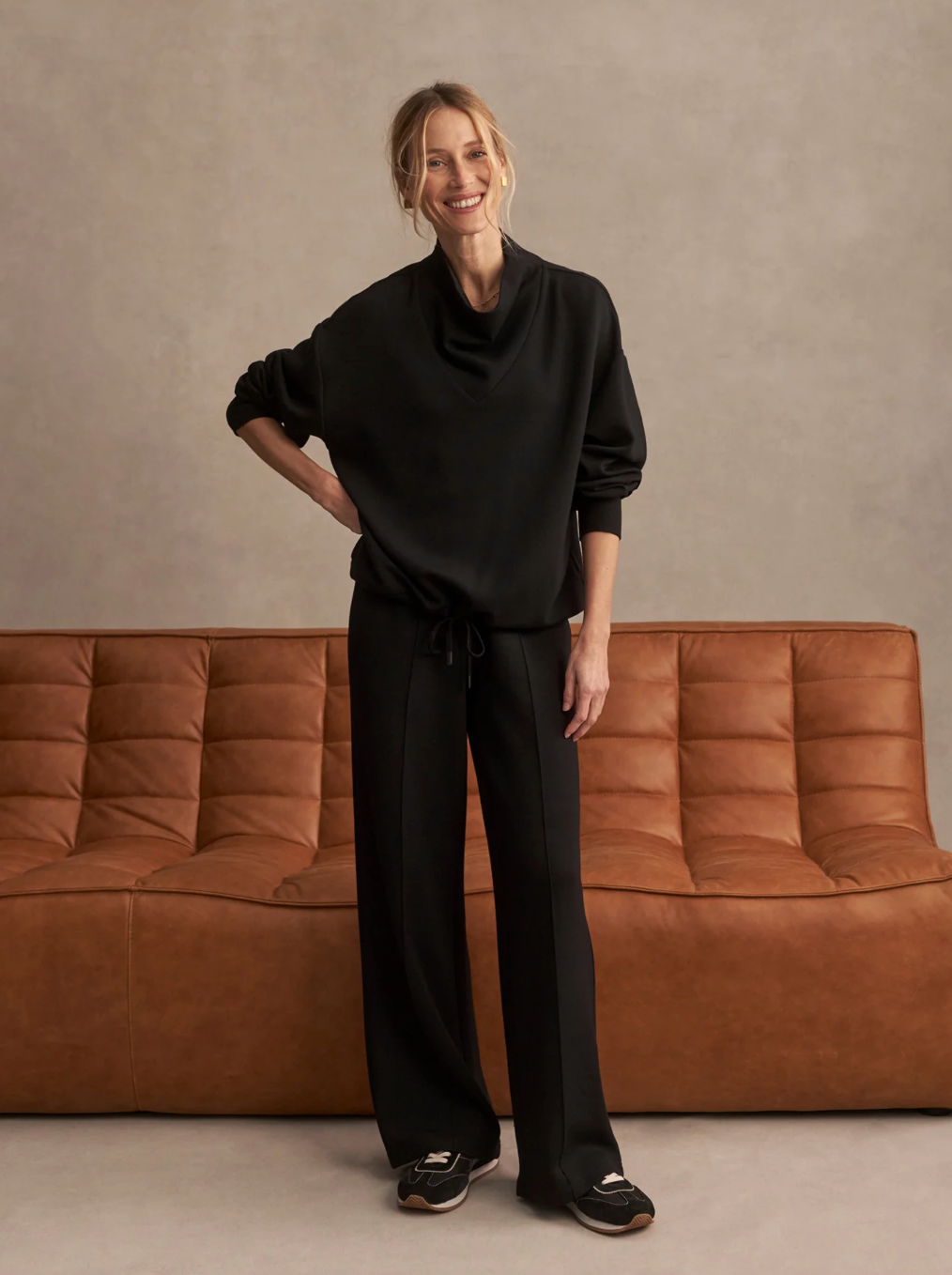 THE WIDE LEG PANT 28" BLACK