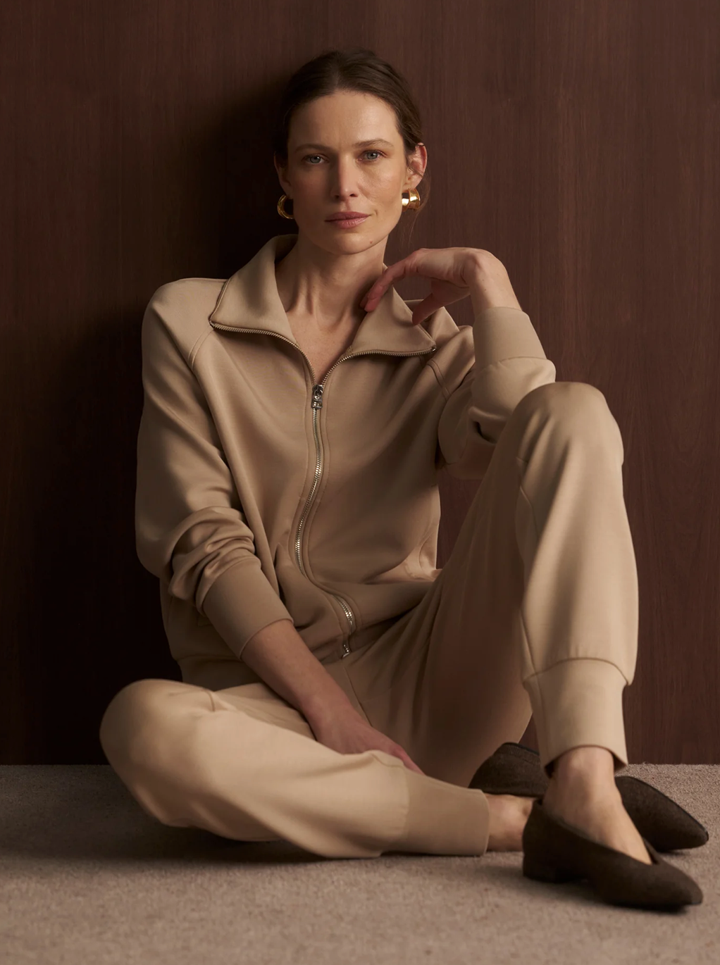 SLIM CUFF PANT 27.5" DOUBLESOFT LIGHT TAUPE
