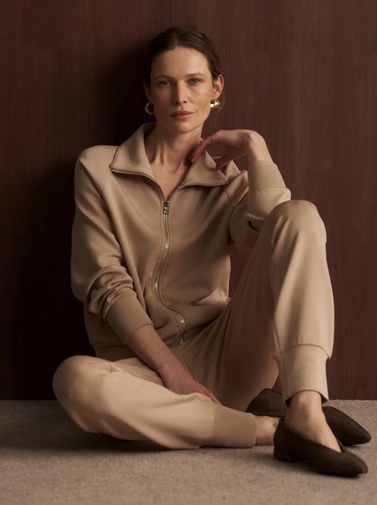 SLIM CUFF PANT 27.5" DOUBLESOFT LIGHT TAUPE
