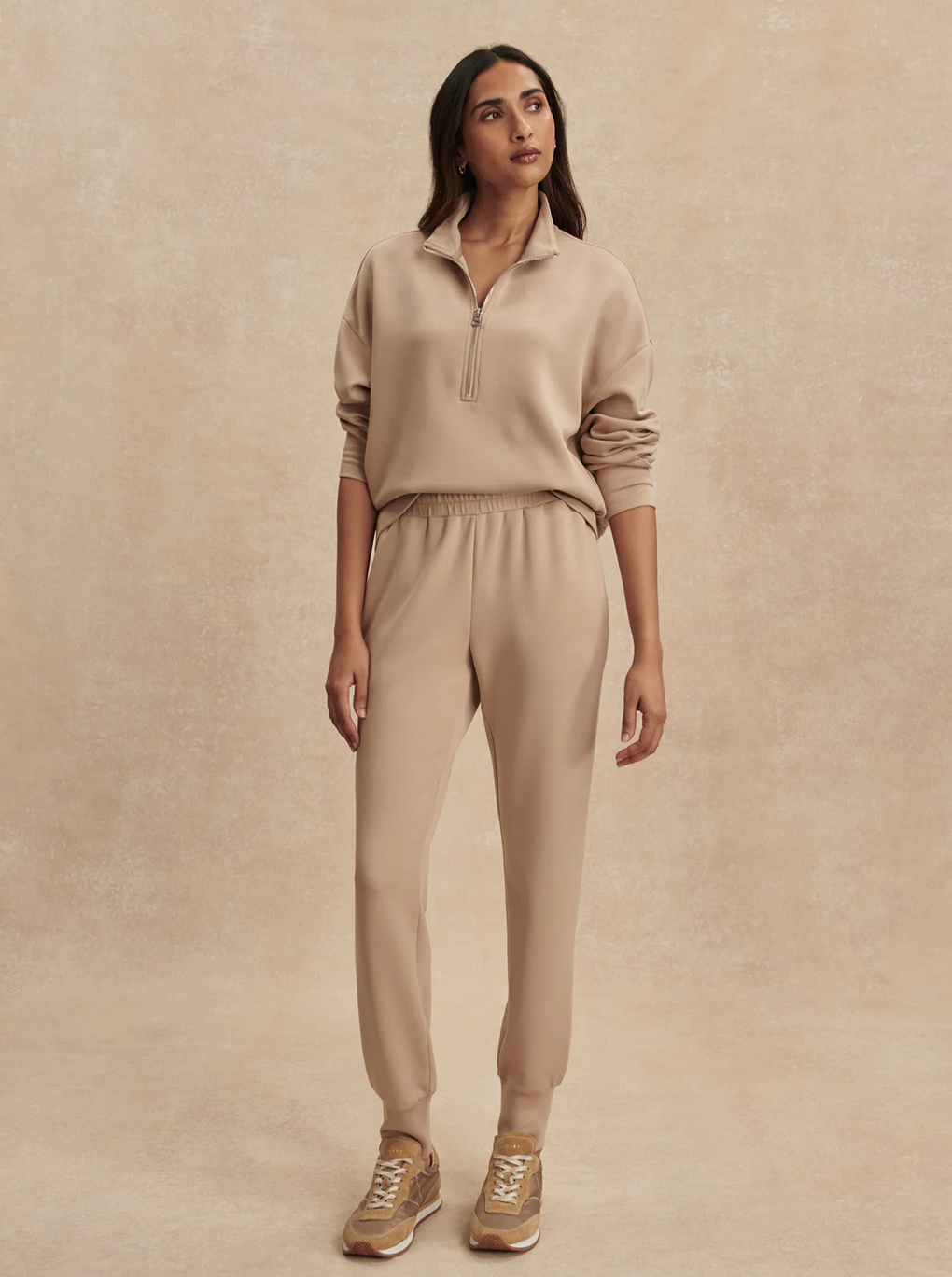 SLIM CUFF PANT 27.5" DOUBLESOFT LIGHT TAUPE