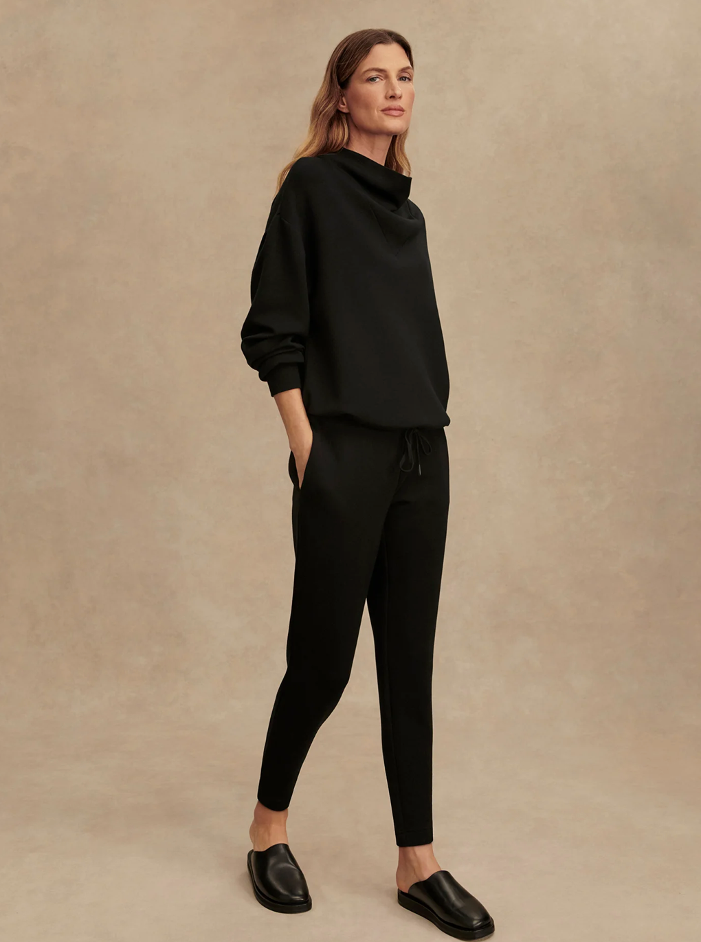 THE SLIM PANT BLACK 25"