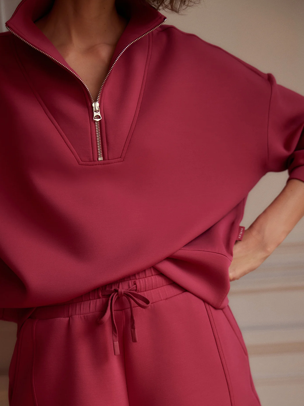 HAWLEY 1/2 ZIP RICH RASPBERRY