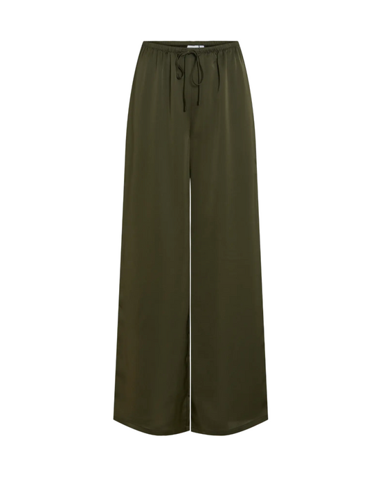 ELLETTE WIDE TROUSER FOREST NIGHT