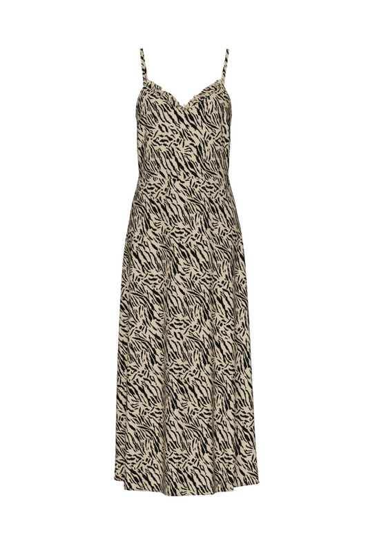 NYA DRESS WHITE PEPPER ANIMAL