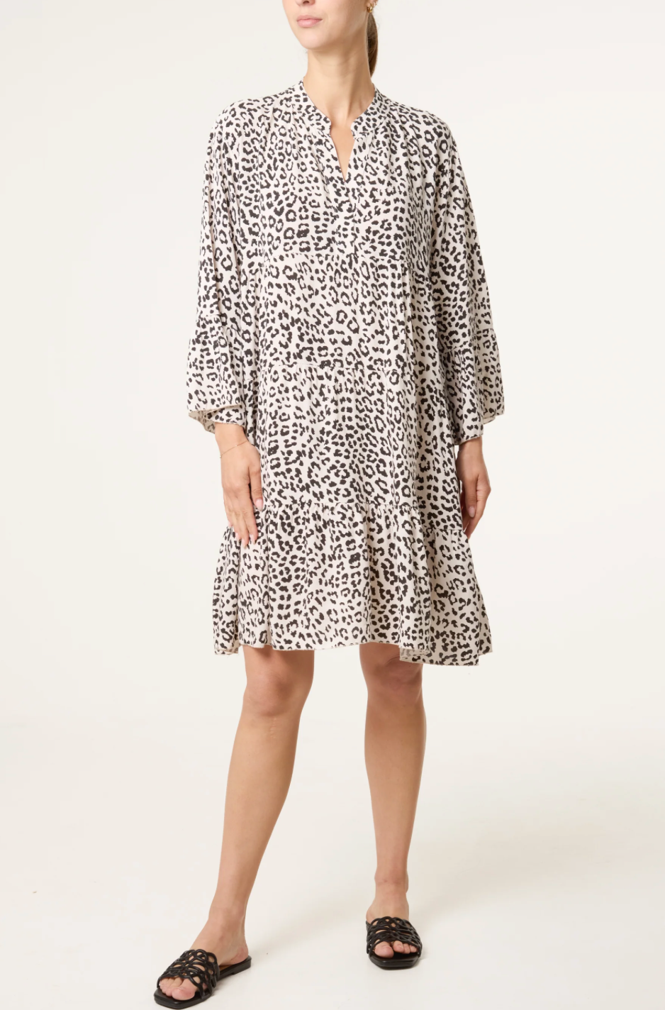 LYDIA BEACH DRESS WHITE LEO