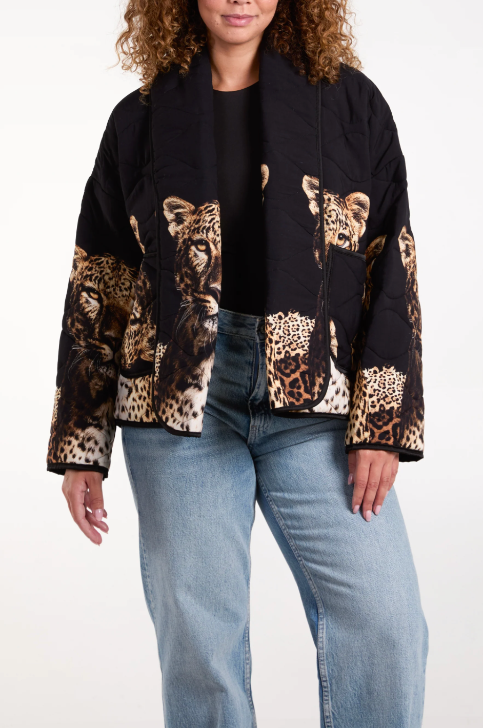 CHEETAH JACKET BLACK