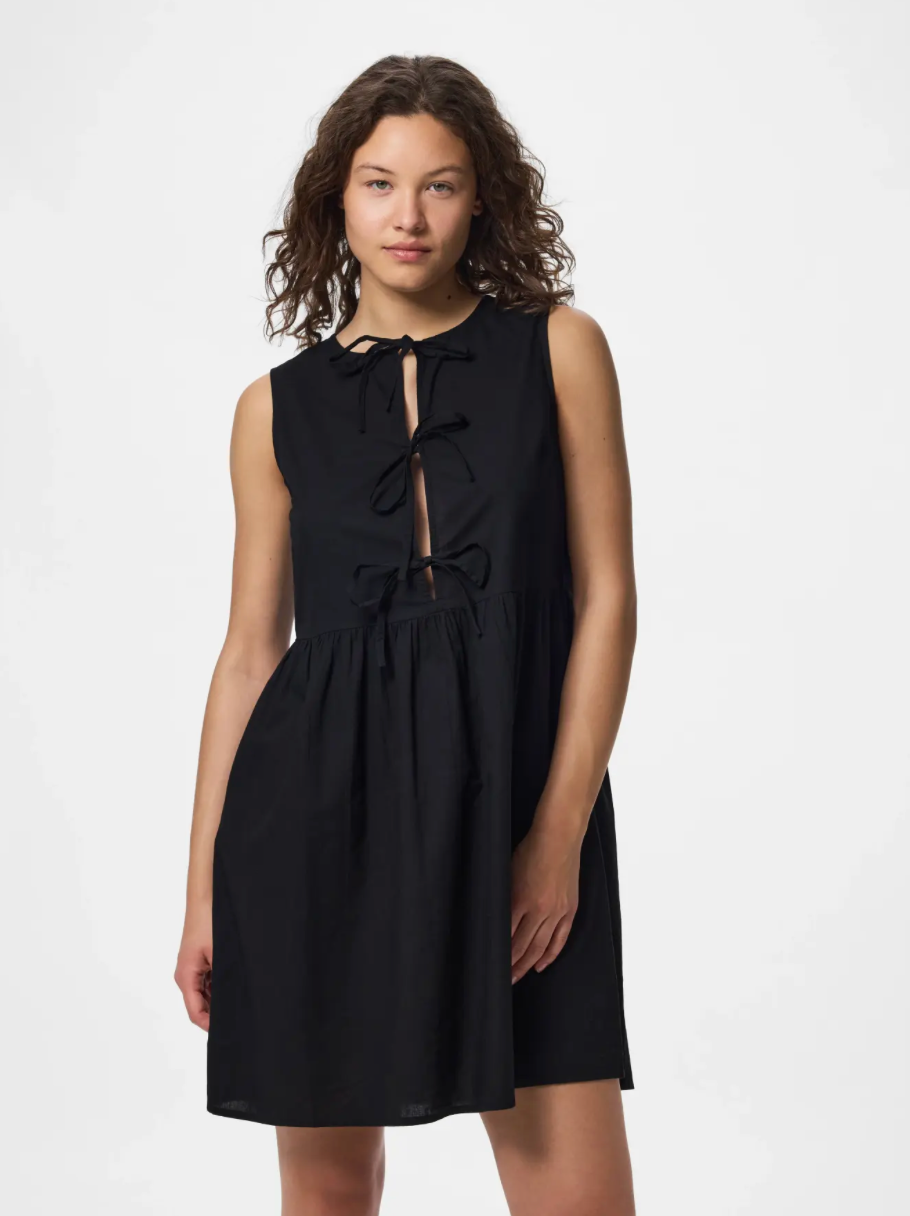 JOLLY TIE DRESS BLACK