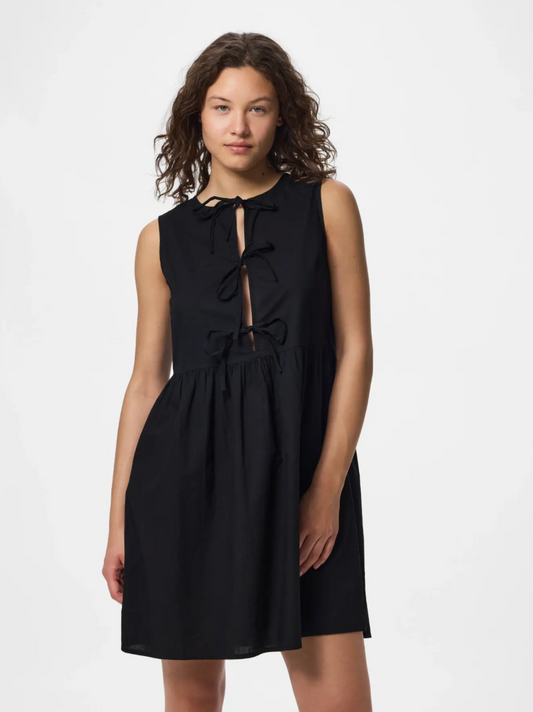 JOLLY TIE DRESS BLACK