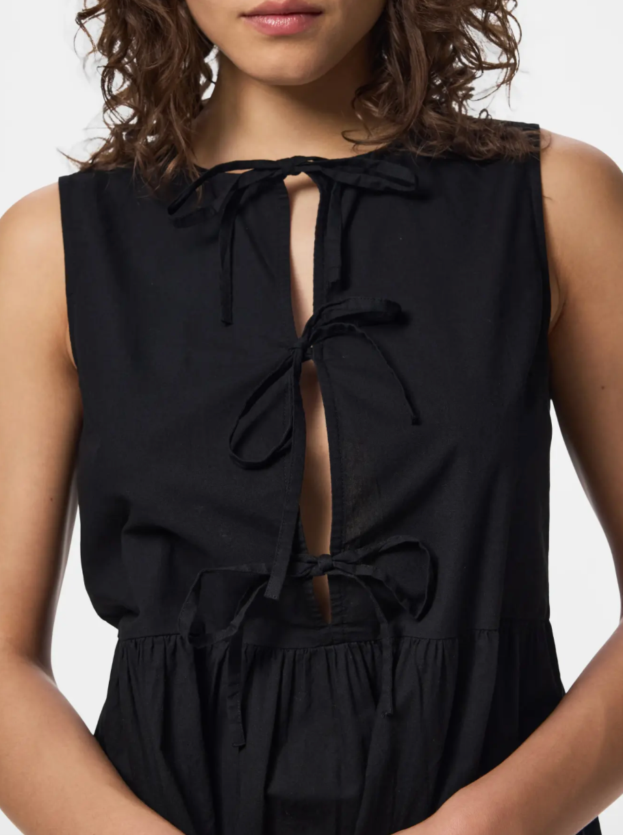 JOLLY TIE DRESS BLACK