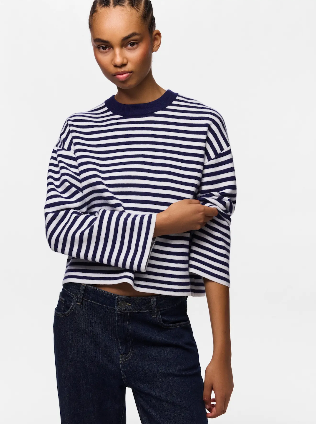 JASSY STRIPE LS MARITIME CLOUD
