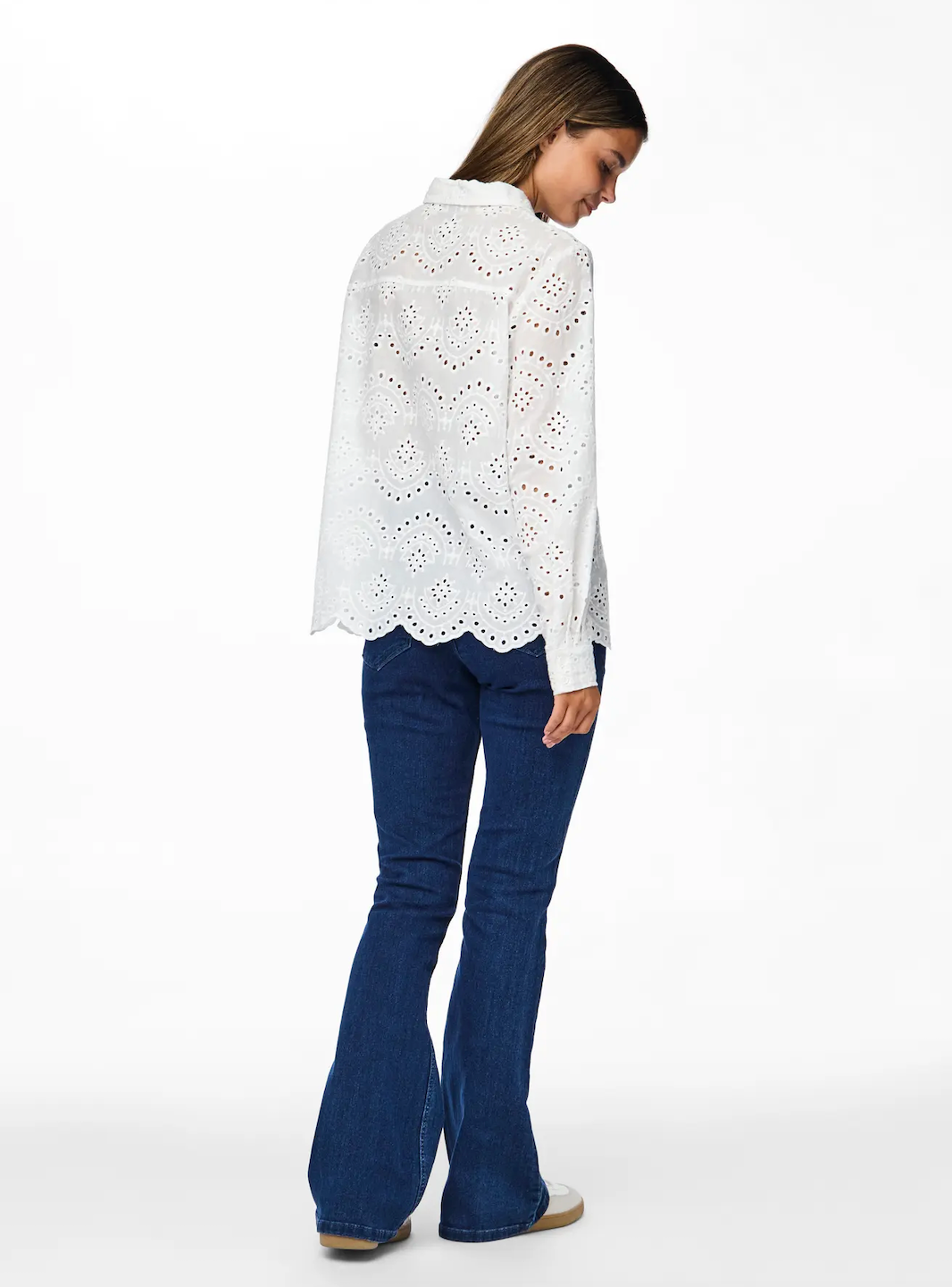 VILDE BRODERIE SHIRT WHITE