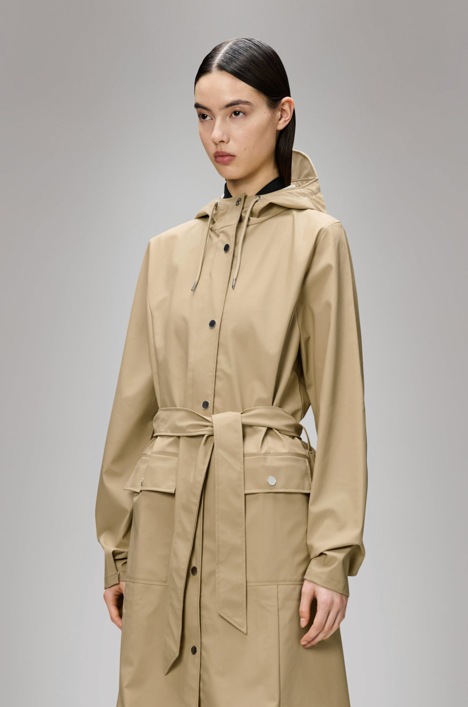 CURVE JACKET SAND LONG