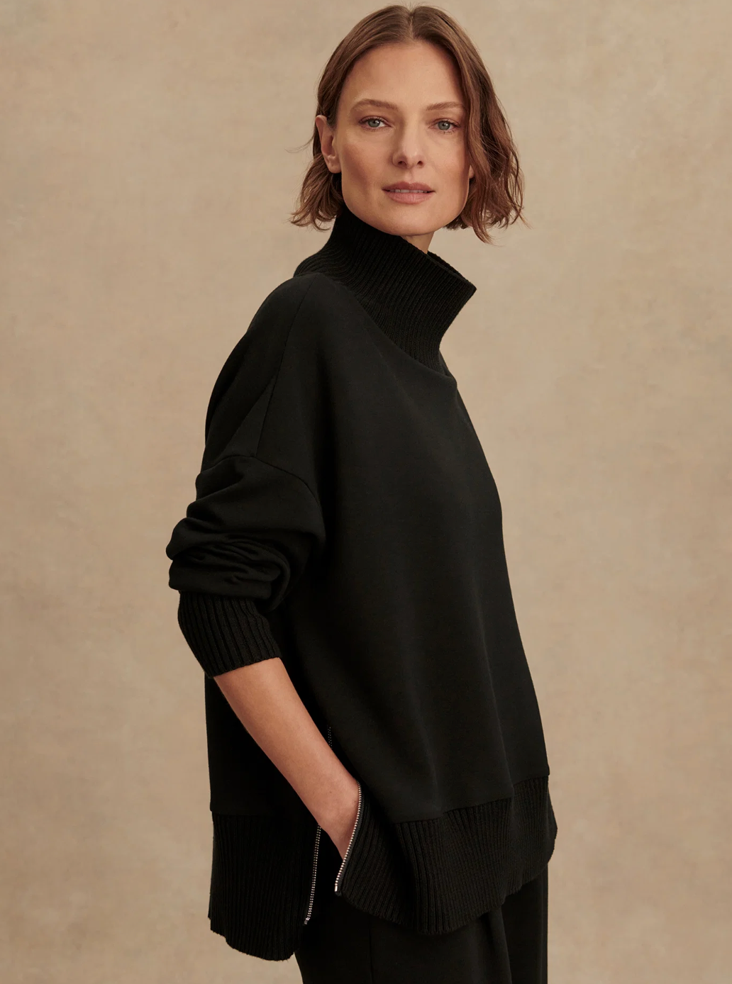 BARKER JUMPER BLACK